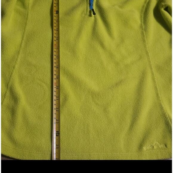 Eddie Bauer Bright Green Fleece Pullover - Picture 3 of 4